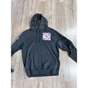 Nike NFL Kansas City Chiefs Crucial Catch Intercept Cancer Hoodie Mens S Blac